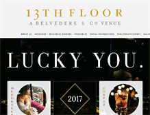 Tablet Screenshot of 13floorbelvedere.com